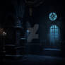 Dark Gothic Fantasy Haunted House - Stock