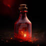 Red Sparkles Magical Bottle