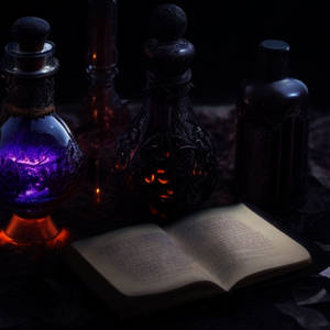 Magical Bottles  Magic Book Downloable Stock