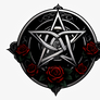 Dark Rose Pentagram Clipart Png