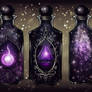 Galaxy Theme Set of Bottles - Stock Downloable