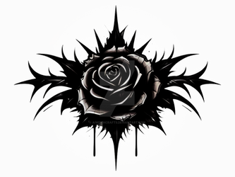 Dark Black Rose Clipart Fantasy Clipart PNG