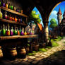 4k Medieval Potions Shop Scenery003