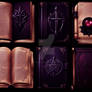 Dark Gothic Fantasy books colection Stock