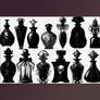 Dark Gothic Fantasy Bottles Icons Set 005