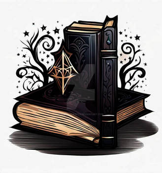 Dark Fantasy Magical Book 001