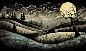 Whismical Dark Fantasy LandScape 004