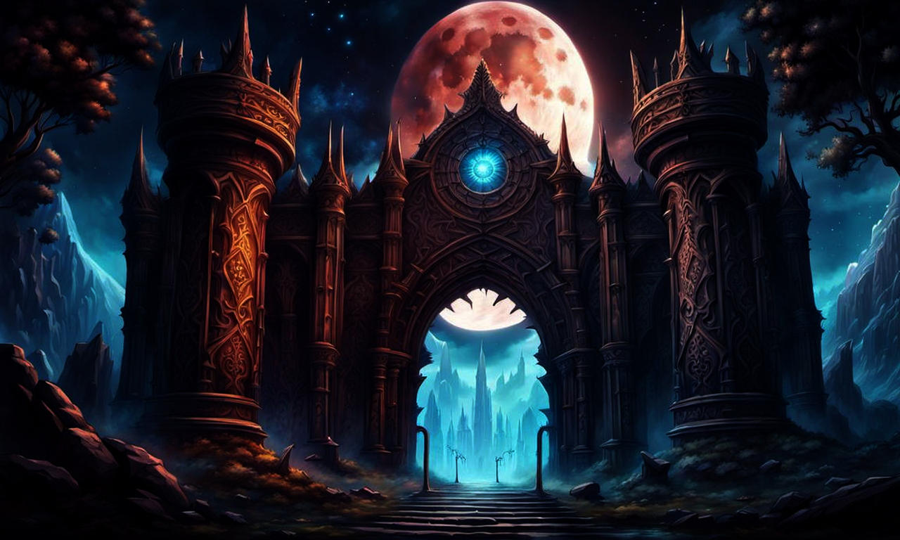 Funthy Gate 4k Fantasy Gate Landscape 002 by AiWitchCrafts on DeviantArt