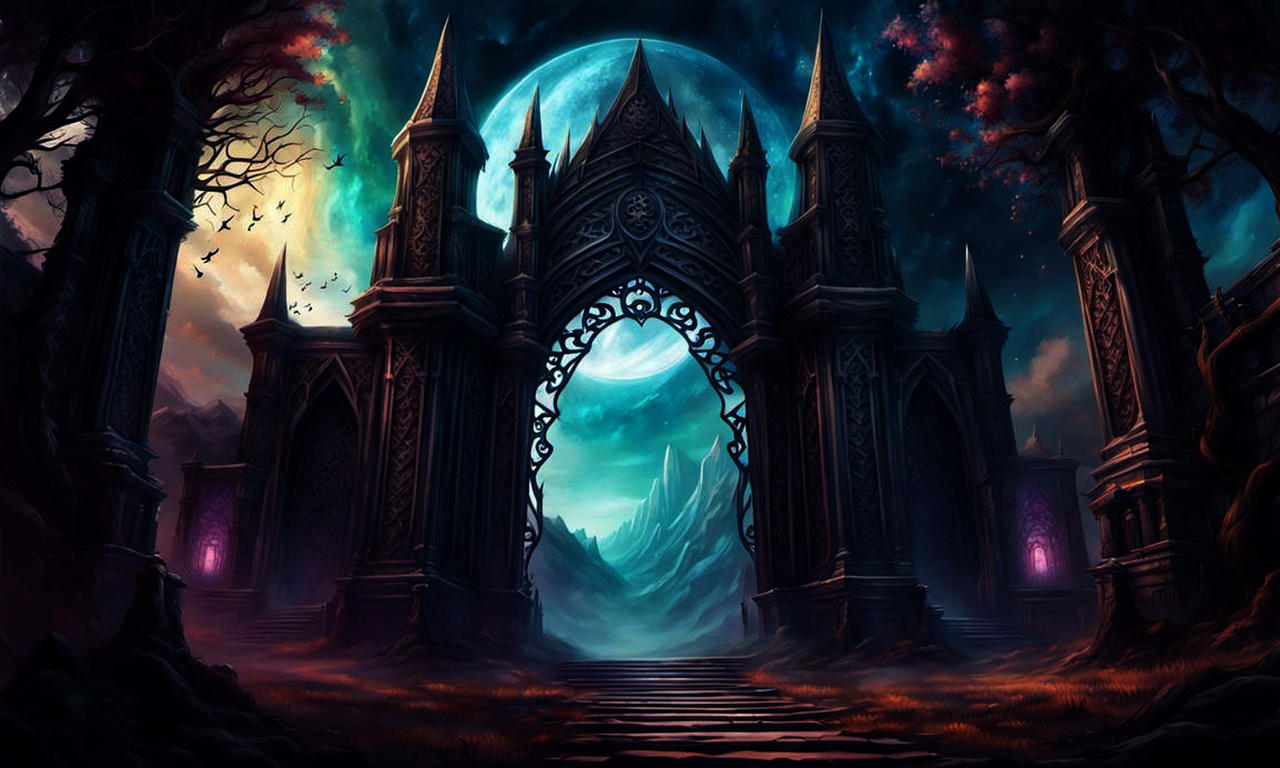 Funthy Gate 4k Fantasy Gate Landscape 004 by AiWitchCrafts on DeviantArt