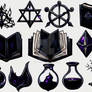 BlackPurple Magical Icons Set 001