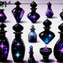 Dark Gothic Bottles Set 002