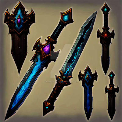 Deviantart Amazon Swords Adoptable Swords Set 001 by AiWitchCrafts on DeviantArt