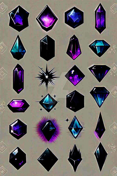 Magic Stones Deviantart Magical GemStones Set 001 by AiWitchCrafts on DeviantArt
