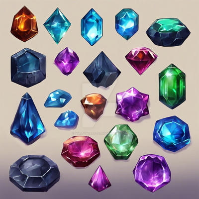 Fanatsy Gems Fantasy gems set 003 by AiWitchCrafts on DeviantArt