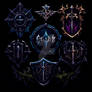 Dark Gothic Fantasy Shields Set