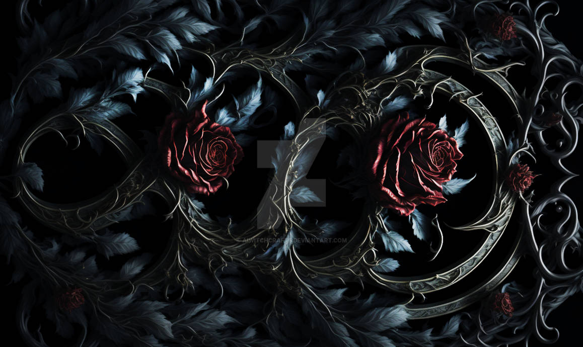 7k Gothic Roses Background Downloable 001 by AiWitchCrafts on DeviantArt