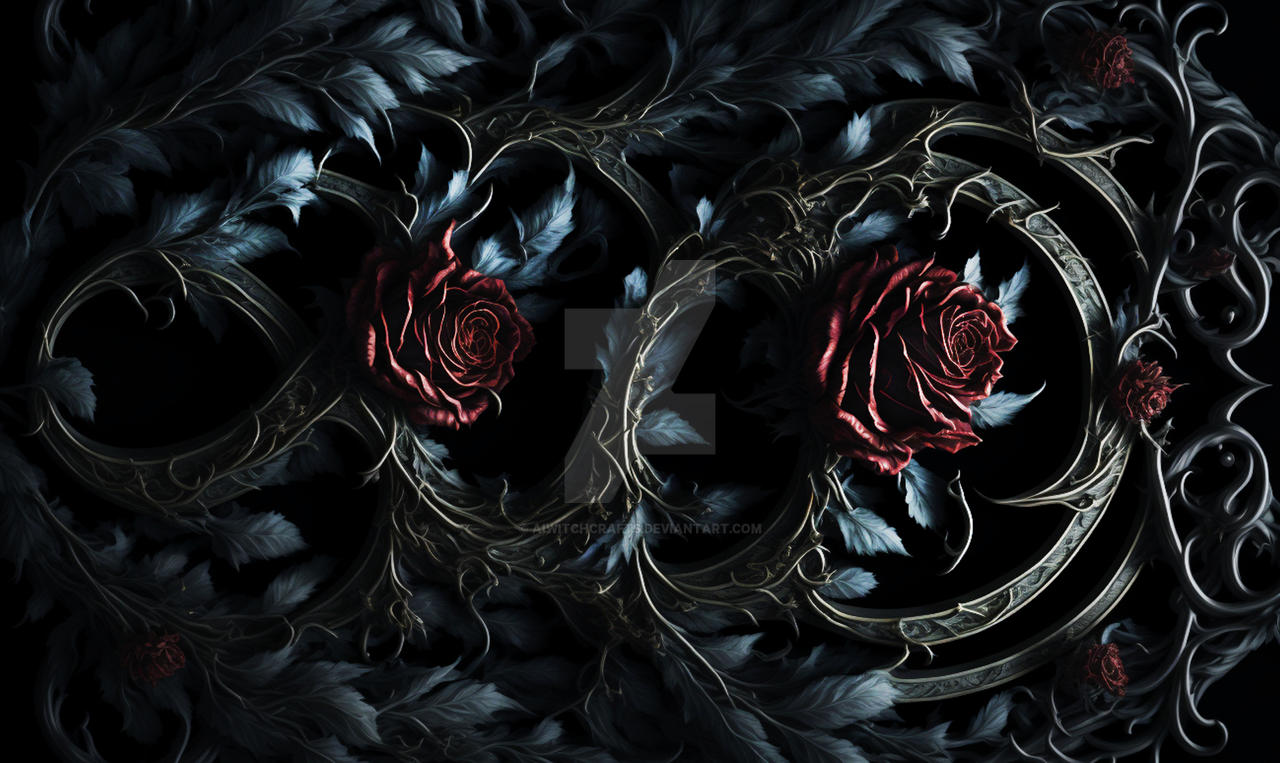 Five Gothic Roses 7k Gothic Roses Background Downloable 001 by AiWitchCrafts on DeviantArt