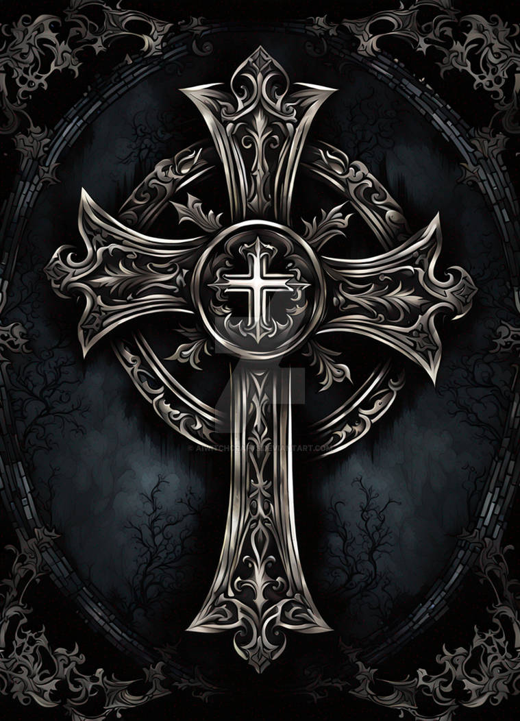 7k Gothic Dark Cross Background Downloable 001 By AiWitchCrafts On 7k-gothic-dark-cross-background-downloable-001-by-aiwitchcrafts-on