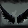 4k Dark Gothic Wings Downloable Stock002