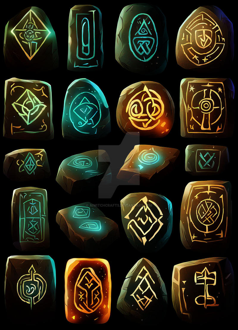 Indecipherable Runes Adivination Runes by AiWitchCrafts on DeviantArt