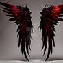 Bloody Red Angel Wings