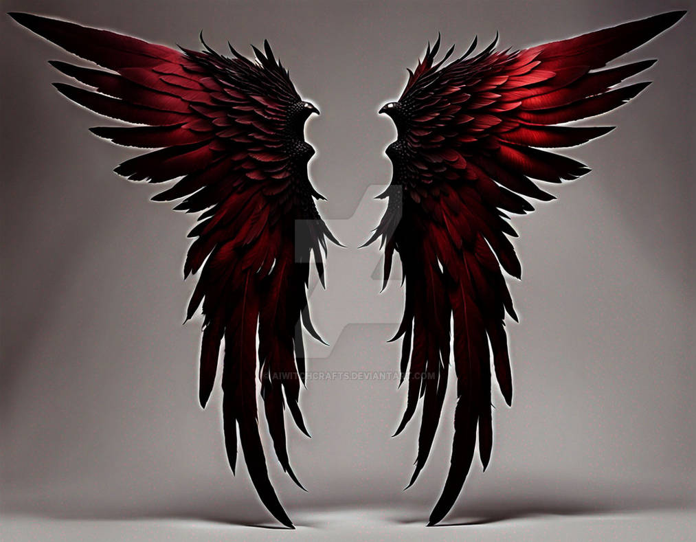 Angel Wing Rash Bloody Red Angel Wings by AiWitchCrafts on DeviantArt