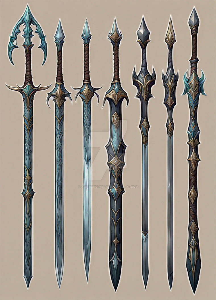 Different Magic Weapons Magical Weapons Adoptable Set by AiWitchCrafts on DeviantArt
