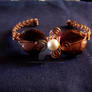Copper vines and leaves bracelet