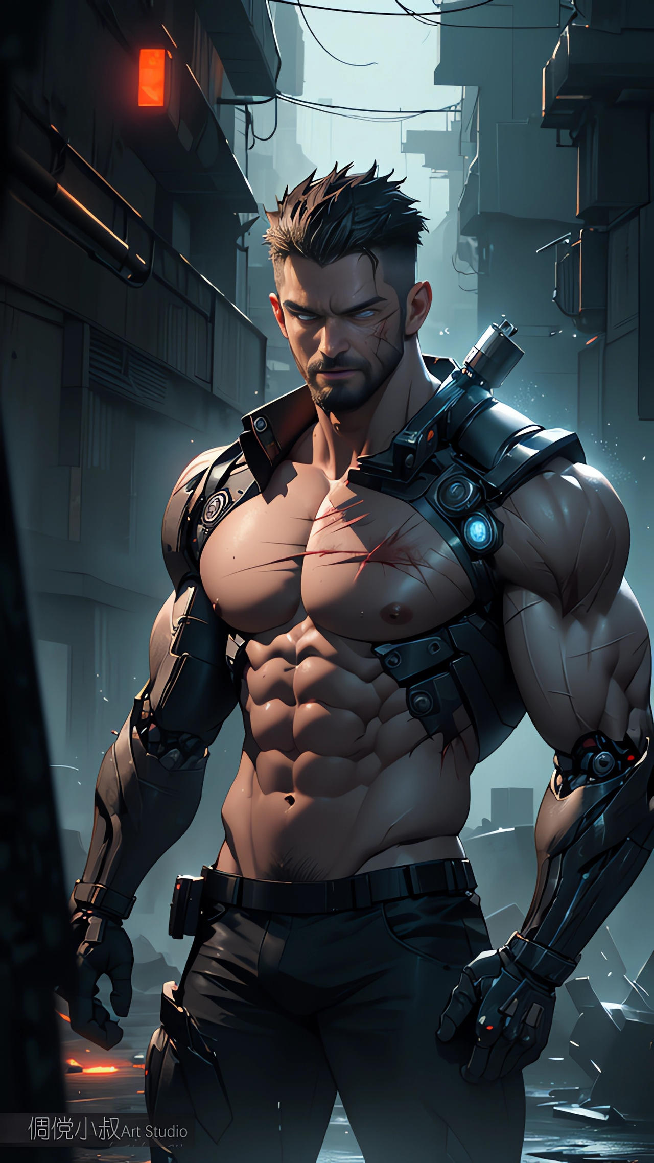 Terminator Ai Character The Terminator - AI Art by Yuliang Wu by YuliangWuArtGallery on DeviantArt