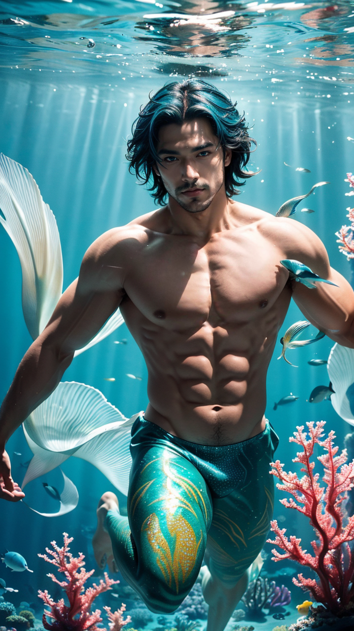 Meirman Merman - AI Art by Yuliang Wu by YuliangWuArtGallery on DeviantArt