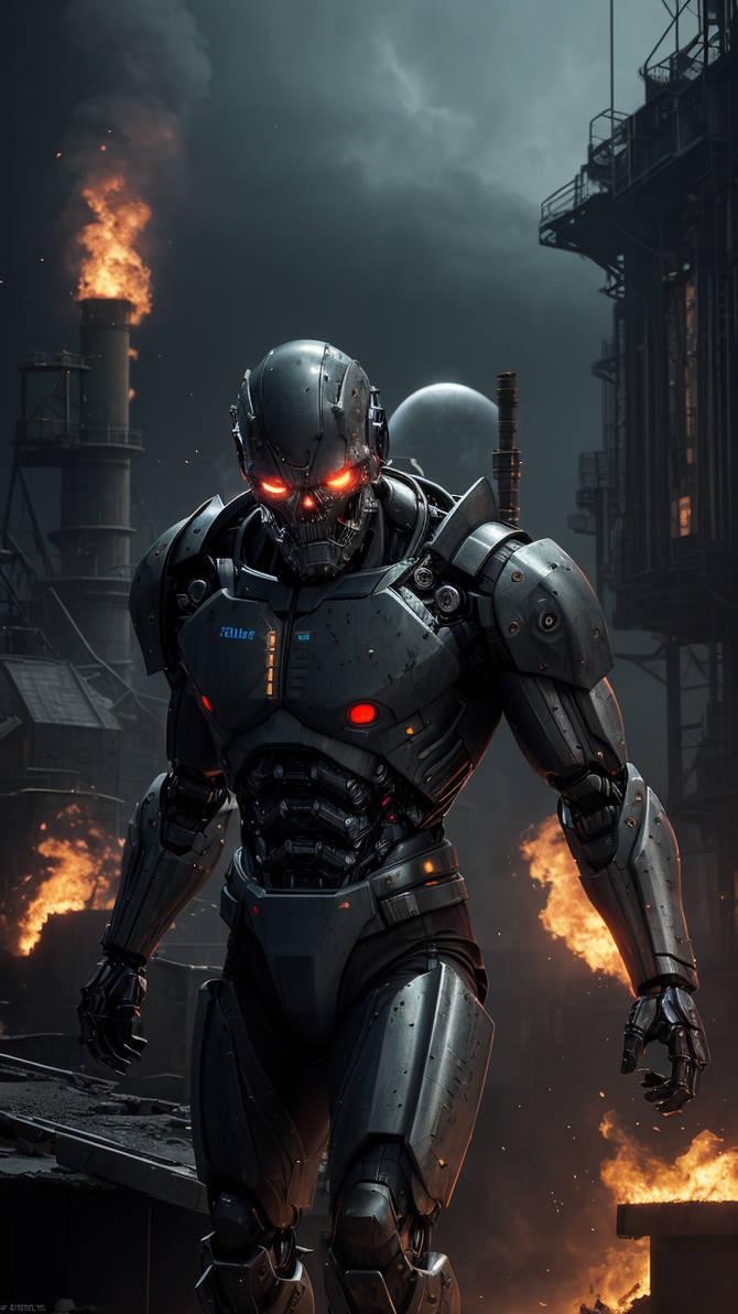 Terminator Blade 01271-645599607-In the movie Terminator, the pro by YuliangWuArtGallery ...