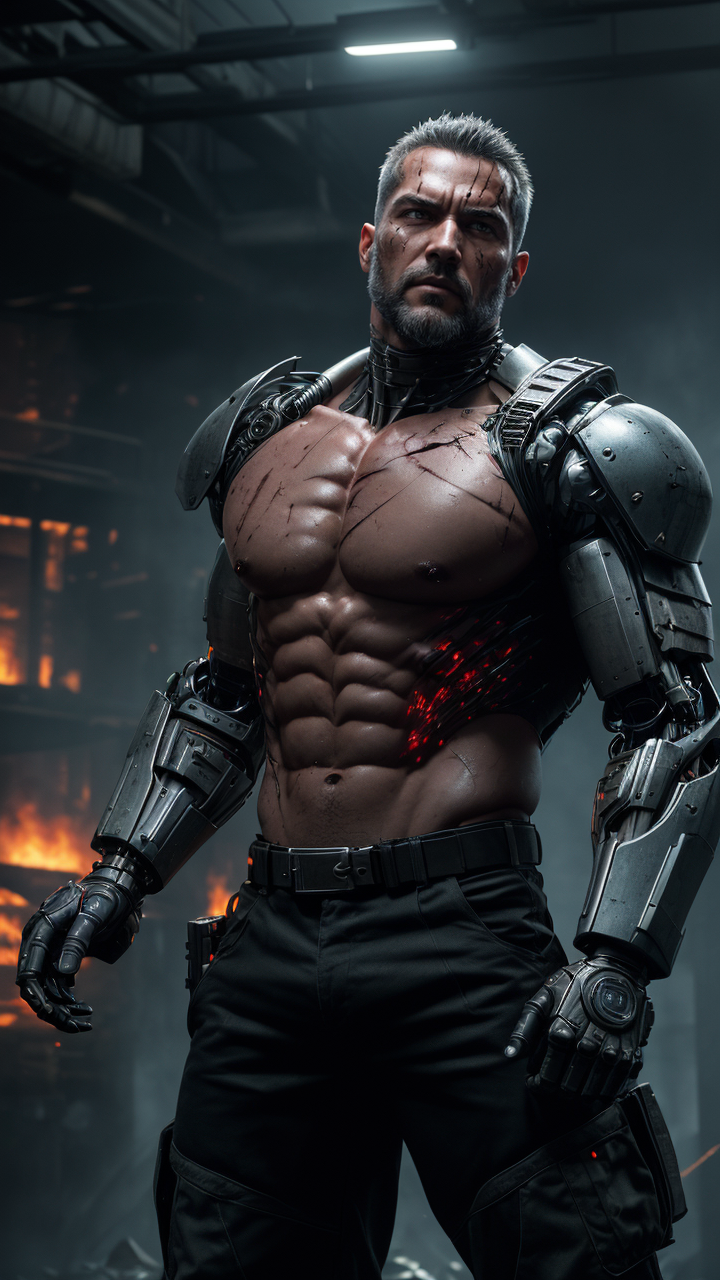 The Terminator - AI Art by Yuliang Wu by YuliangWuArtGallery on DeviantArt