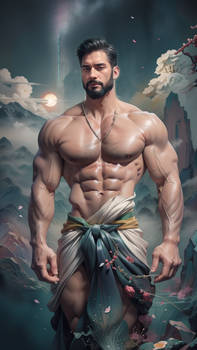 Men in Chinese Art - AI Art by Yuliang Wu