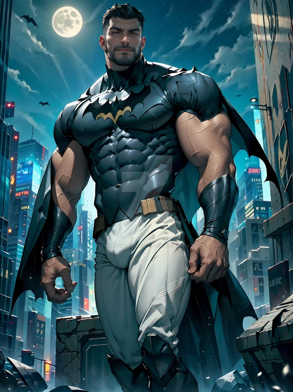 Batman - AI Art by Yuliang Wu by YuliangWuArtGallery on DeviantArt