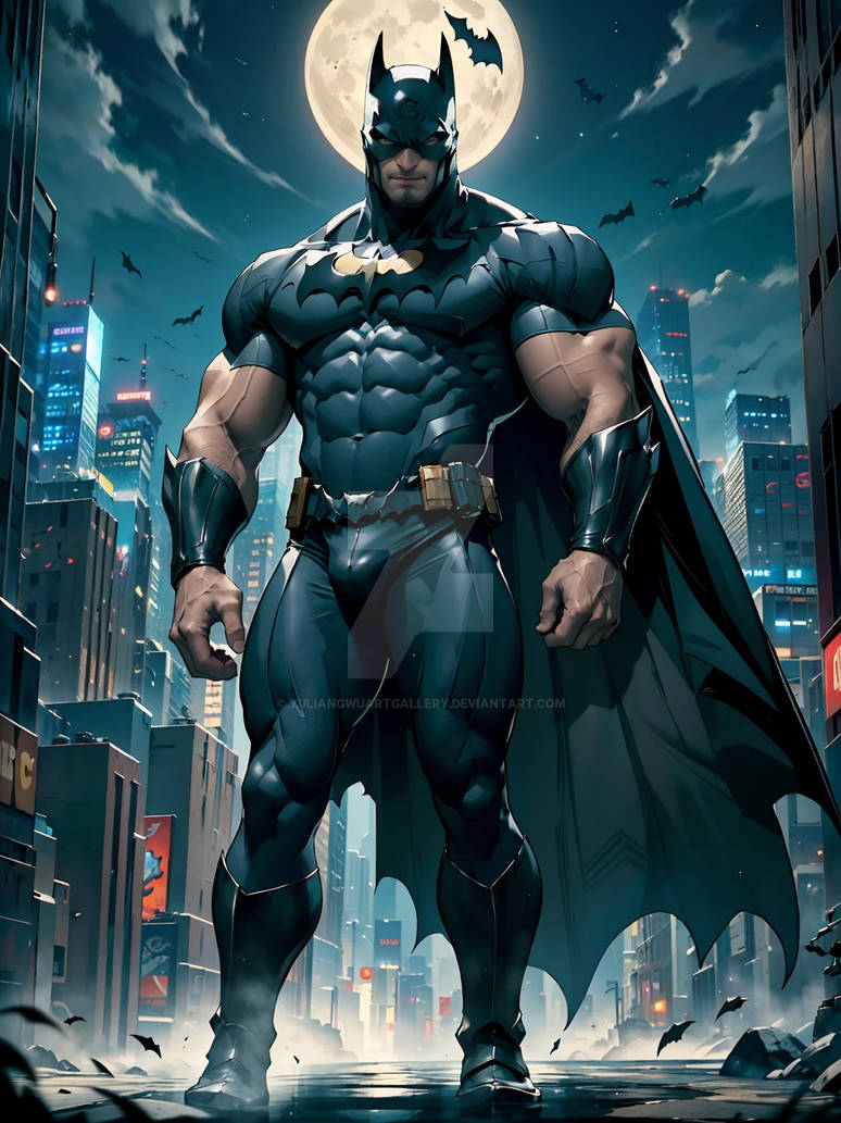 Batman - AI Art by Yuliang Wu by YuliangWuArtGallery on DeviantArt