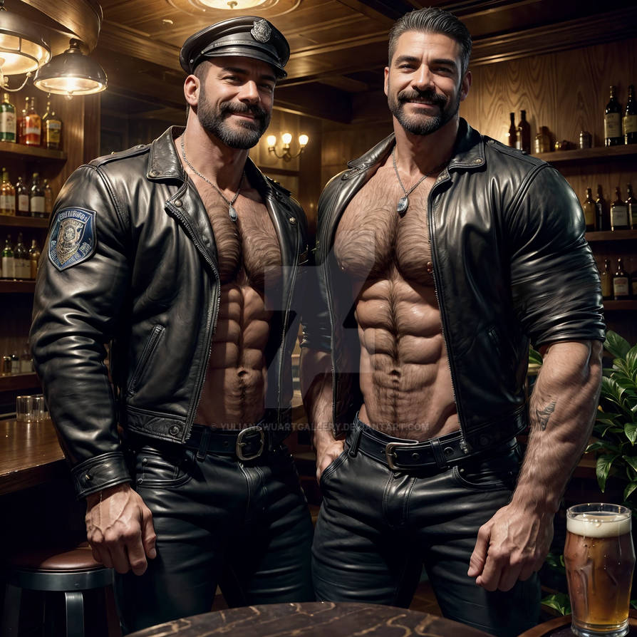 Deviantart Real Man Big Leather Men - AI Art by Yuliang Wu by YuliangWuArtGallery on DeviantArt