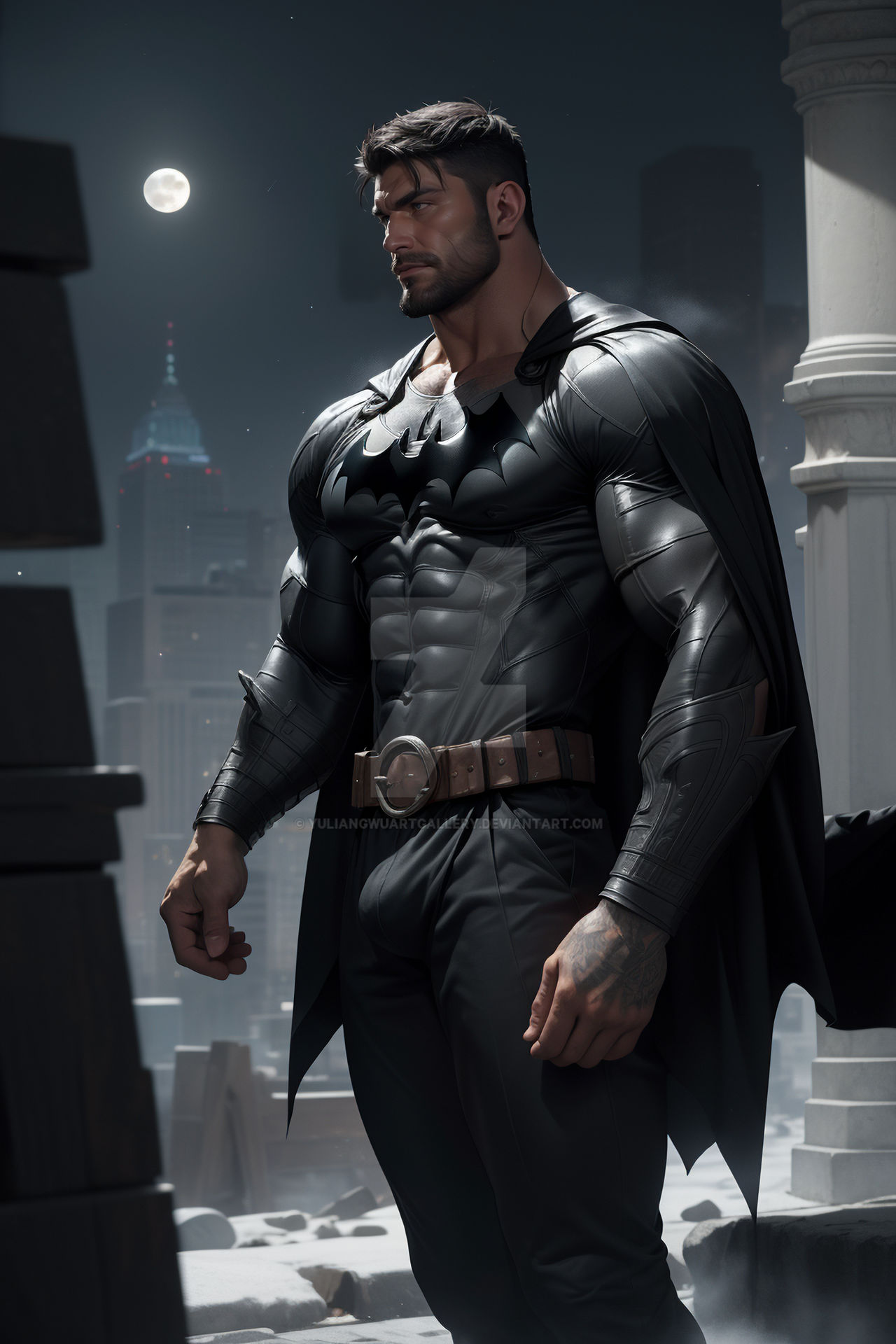 Batman - AI Art by Yuliang Wu by YuliangWuArtGallery on DeviantArt