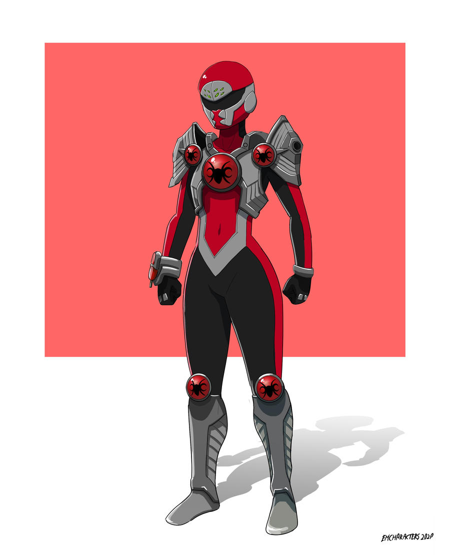 Bug Rangers Humans Red Battle Bug Ranger by EduardoM on DeviantArt