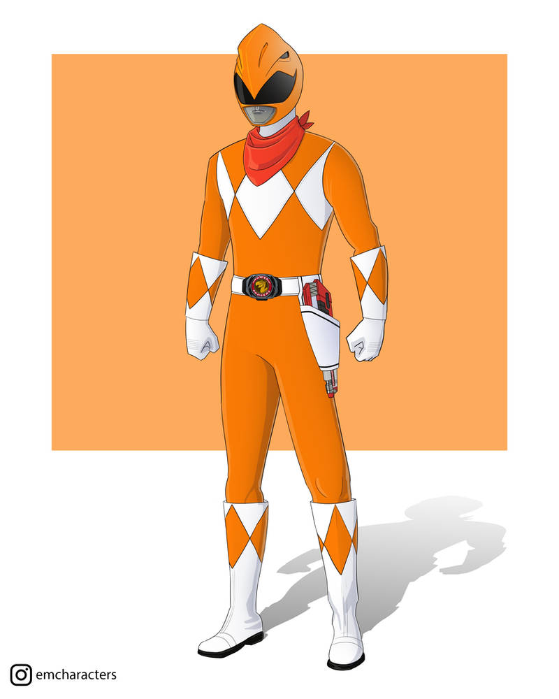 Mighty Morphin Oranger Ranger by EduardoM on DeviantArt