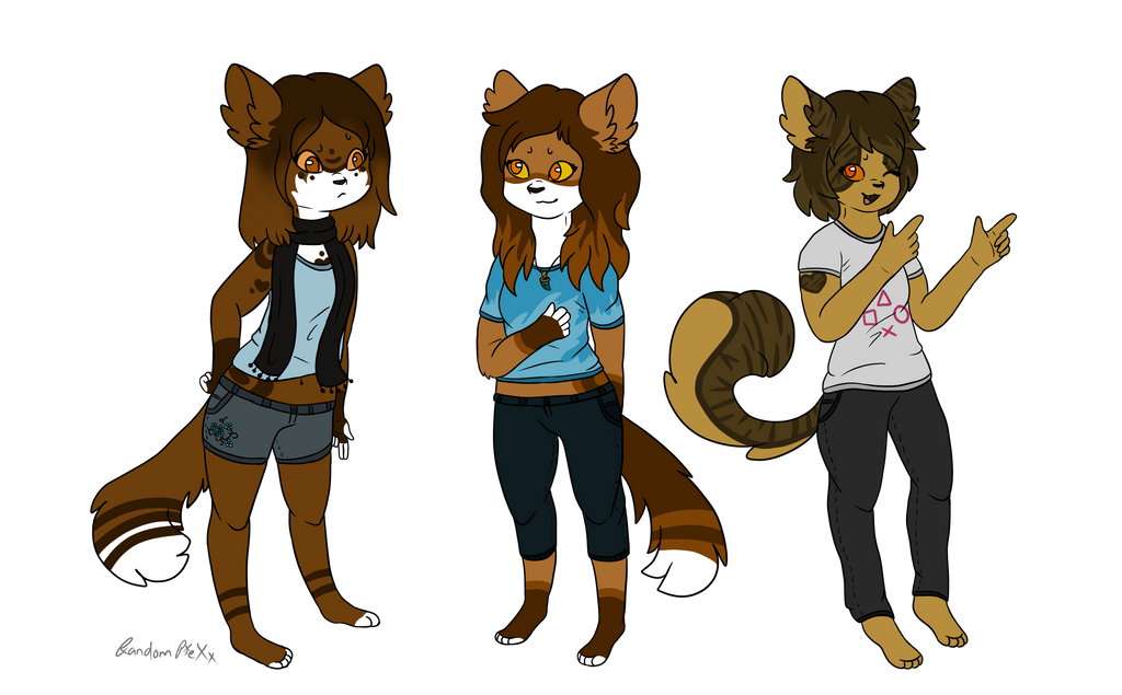 Fursona Redesign History - Anthro Style