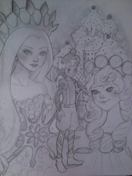 Candy Land pencil sketch