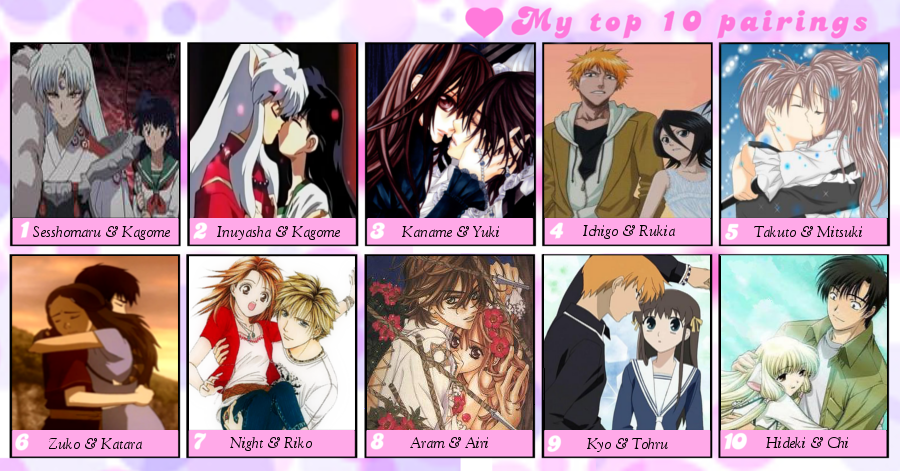 My Favorite Anime,Manga Couples Meme