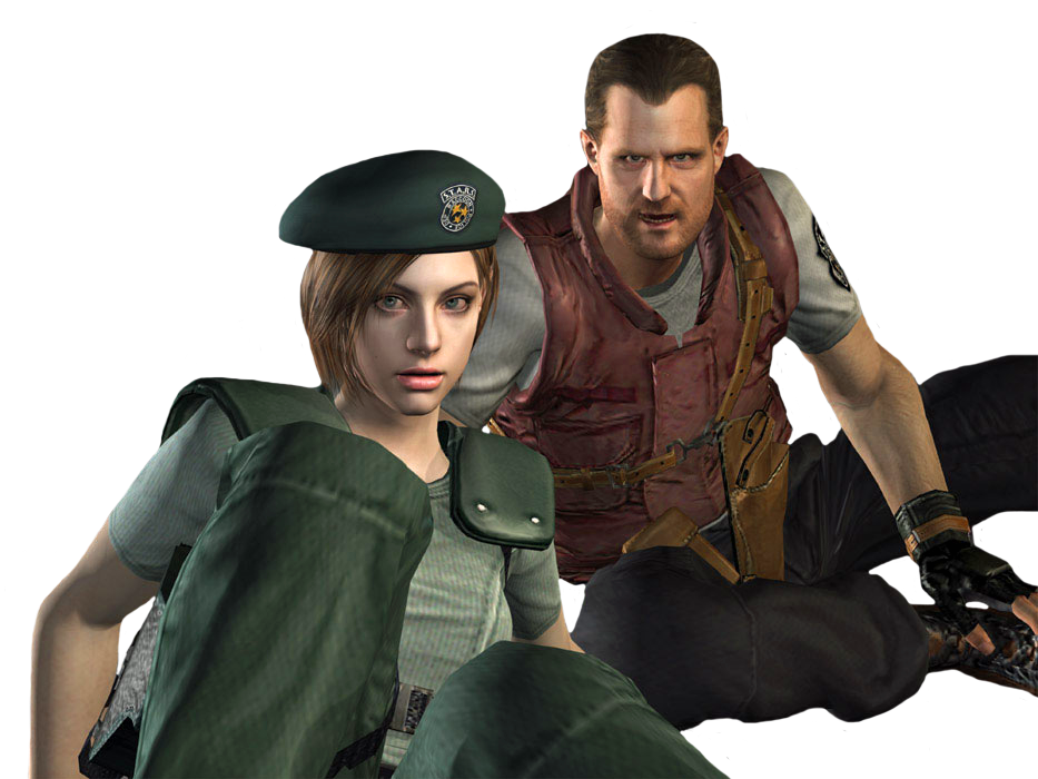 Jill Valentine and Barry Burton-REmake PNG