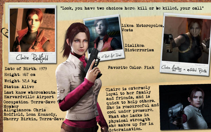 Claire Redfield-RE Revelations 2 PNG 1 by Isobel-Theroux on DeviantArt