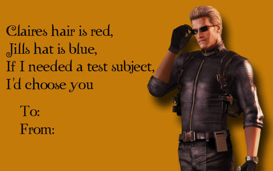 Tacky RE Valentines-Albert Wesker 2