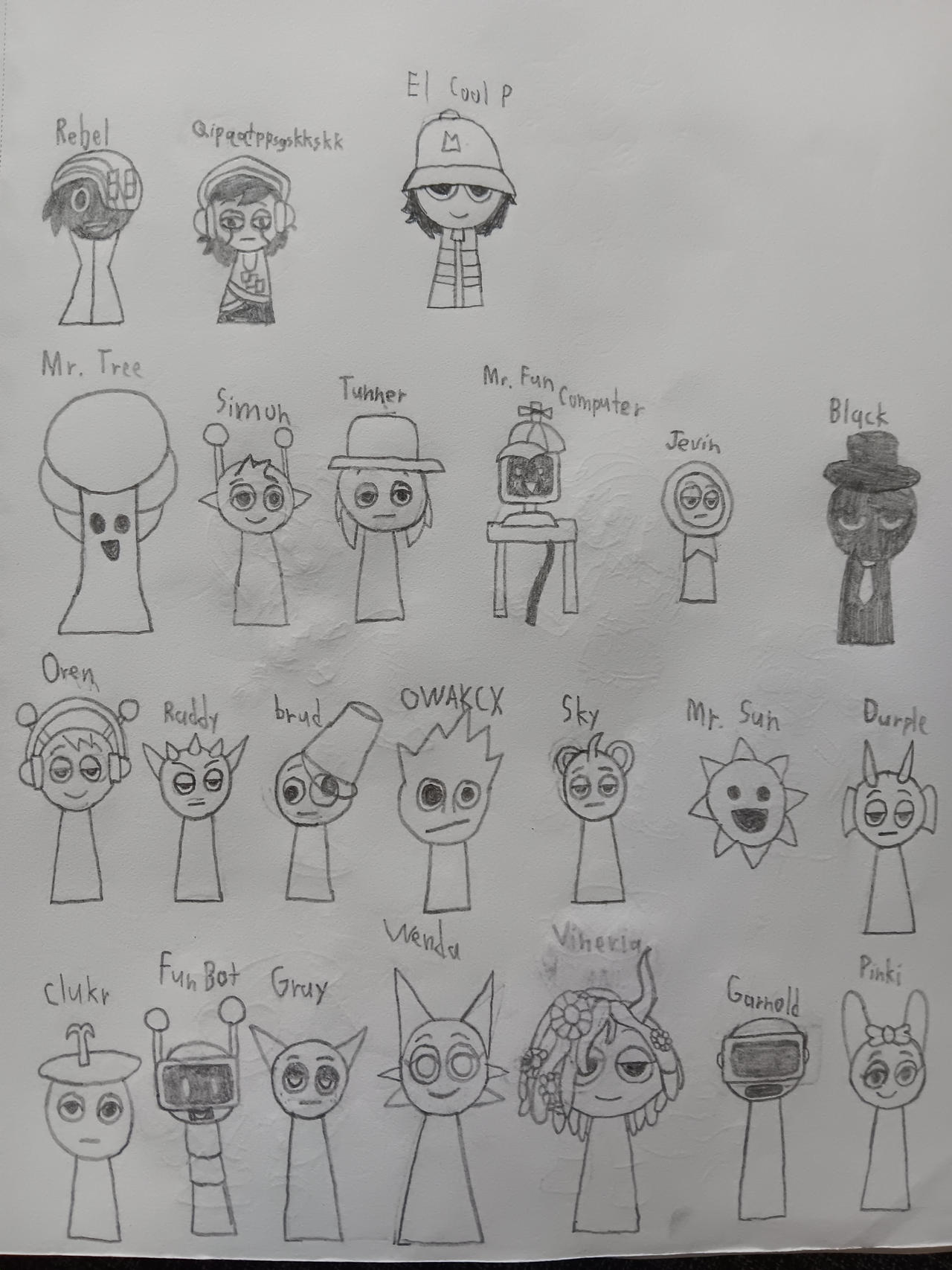 My entire Sprunki drawings by STHG4 on DeviantArt