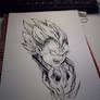 DRAWING: DRAGON BALL Z - VEGETA [SKETCH]