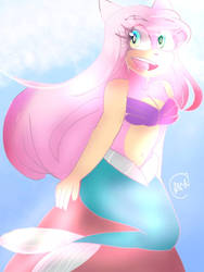 Amy rose as Ariel  from the  little mermaid 