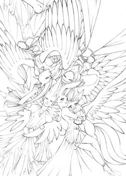Angelic Trinity (Lines)