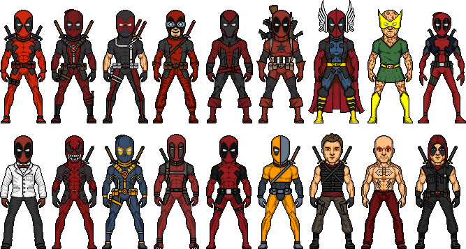 Different Deadools The Deadpools by MicroManED on DeviantArt
